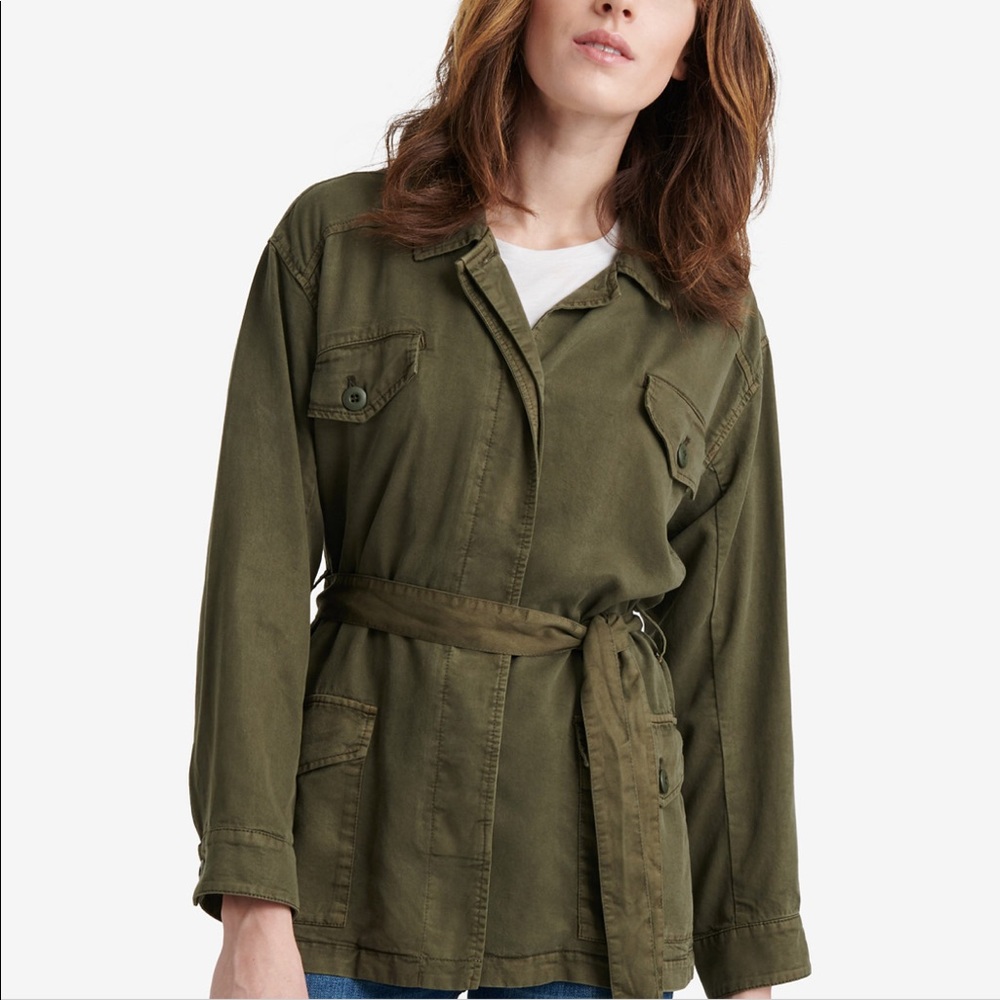 Lucky Brand belted utility jacket